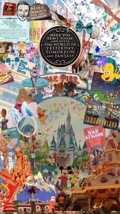 Disney World Lockscreen, Disney Mood Aesthetic, Disney World Wallpaper Iphone, Disney Asthetics Wallpaper, Disney Wallpaper Collage, Disney Aesthetic Collage, Disney World Aesthetic Wallpaper, Disney Collage Wallpapers, Disney Background Wallpapers