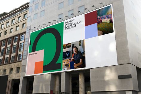 Silversquare - Branding the most exciting square meters in town — Base Design Creating A Portfolio, Identity System, Billboard Design, Base Design, Grafic Design, Future City, Grid Design, Design System, Design Graphique