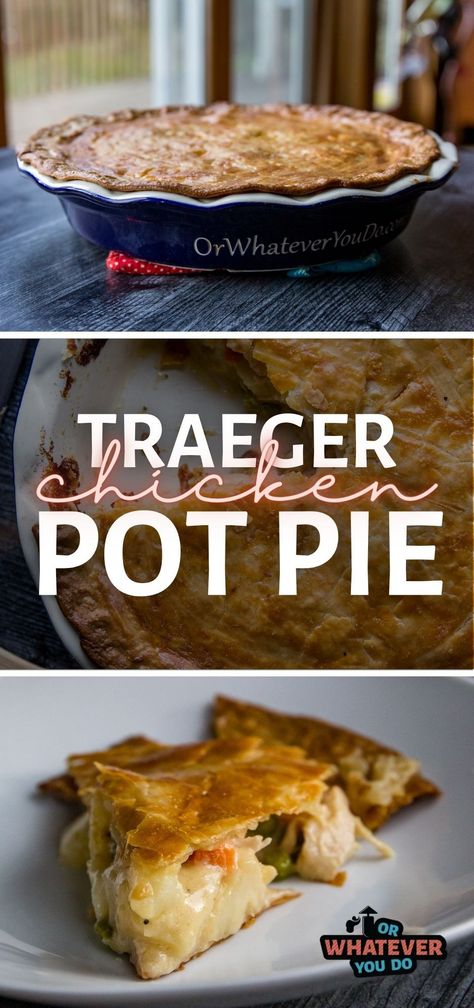 Grill And Smoker Recipes, Pellet Grill Desserts, Smoked Chicken Pot Pie, Pellet Grill Dessert Recipes, Traeger Dessert Recipes, Traeger Dessert, Traeger Smoked Chicken, Traeger Smoker Recipes, Sherry Cream Sauce