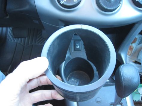 DIY car cup holder adapter setup with pics Stroller Cup Holder Diy, Diy Car Cup Holders Ideas, Diy Cup Holder, Diy Car Cup Holders, Diy Cup Holder For Car, Cup Holder Ideas Cars, Extra Cup Holders For Car, Custom Cup Holders For Truck, Cup Holder For Car