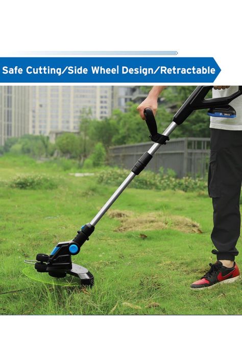 20V Electric Lawn Mower Li-ion Battery Cordless Grass Trimmer 12in Auto Release String Cutter Pruning Garden Tools By PROSTORMER US $83.50 Outdoor Paradise, Lawn Care, Lithium Battery, Lawn Mower, Power Tools, Outdoor Power Equipment, Garden Tools, Batteries, Lawn