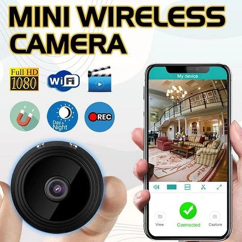 Seinohome Mini Wireless Camera, Nanny Cam, Wireless Security Cameras, Wireless Camera, Hidden Camera, Wifi Camera, Mini Camera, Wifi Router, Cool Gadgets To Buy