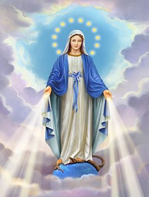 Catholic Prayers: URGENT NOVENA TO OUR BLESSED VIRGIN MARY Immaculate Mary, Mother Mary Pictures, Mother Mary Images, Images Of Mary, Mama Mary, Mary Statue, Tall Boys, Religious Painting, Blessed Mother Mary