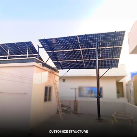 Sunshine turned into savings! ☀️ We recently installed a 10 Kilowatt solar system at our customer's house in Shadab Colony, helping them power their future sustainably and affordably. ♻️ Project Details: 📱 10 KW Inverter - SOLIS 🔰 15 x Solar Panels - CANADIAN ✂️ 1 x Cut-off Switch 👾 3 x L3 Stands 👨‍🔧 Customize Structure ✅ Net Metering Ready to join the solar revolution? Get a free quote today! ➡️ solarlink.bio.link #solarpower #renewableenergy #gogreen #savemoney #solarpanels #solarener... Solar Panel Stand, Solar Tracker, Sustainable Energy, Free Quote, Solar Panel, Free Quotes, Renewable Energy, Go Green, Solar System