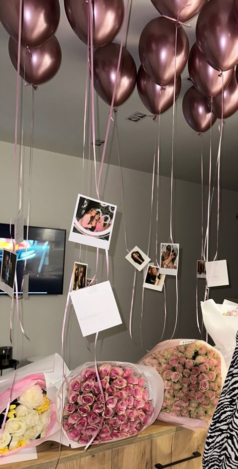 Mothers Birthday Decorations, Birthday Setup At Home, 18th Birthday Wishlist, Birthday Surprise For Mom, 17. Geburtstag, Surprise Birthday Decorations, 18th Birthday Party Themes, 32nd Birthday, Birthday Room Decorations