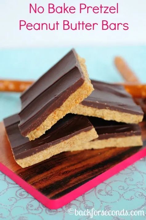 No Bake Pretzel Peanut Butter Bars Pretzel Truffles, Truffles No Bake, Pretzel Candy, No Bake Peanut Butter Bars, Candy Cookies Recipes, No Bake Fudge, Cranberry Fudge, Salty Desserts, Easy Toffee