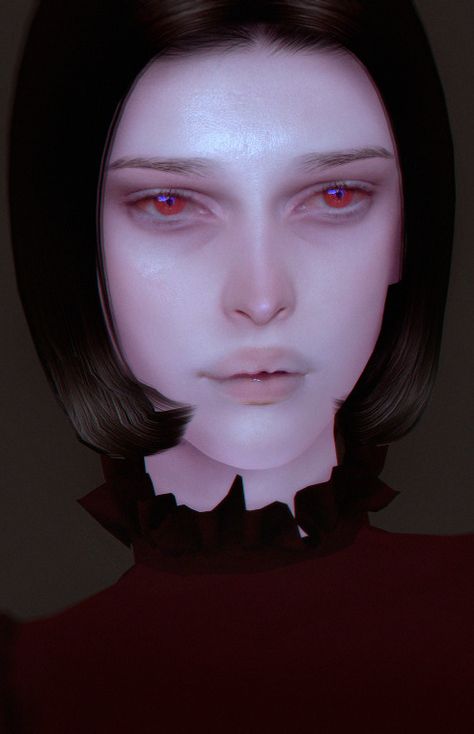 Sims 4 Vampire Skin, Sims4 Cc Vampire, Cc Skin, Vampire Eyes, Skin Details, Vampire Teeth, Sims 4 Cc Makeup, Sims 4 Cc Skin, Horror Makeup