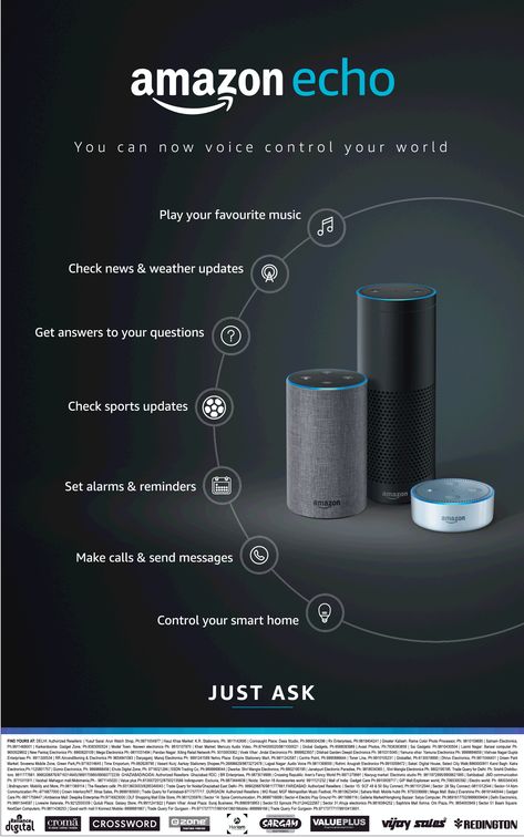 This ad is a great example of demonstration, because it shows all of the features that the Amazon Echo can do for the consumer. Amazon Creative Ads, Technology Ads, Pop Art Product, Ask Alexa, Bio Pool, Designing Tips, Social Media Branding Design, 광고 디자인, Social Media Advertising Design