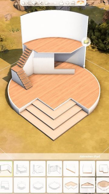 Sims 4 Circle House, Sims 4 Curved Walls, Sims 4 Round House, Sims 4 Round Windows, Sims House Tutorial, Sims 4 Split Level House, Sims 4 Features, Sims 4 Build Tutorial, Sims People Ideas