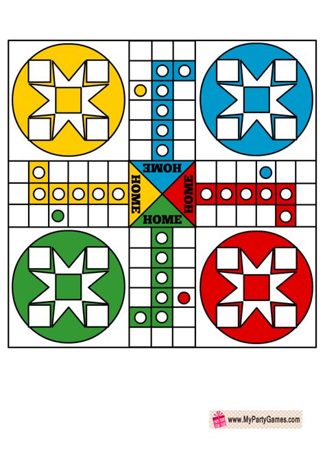 Ludo Printable, Ludo Board Design, Ludo Board Game Template, Ludo Board Game, Parcheesi Board Game, Ludo Board, Toys Template, Textile Designing, Labels Printables Free Templates