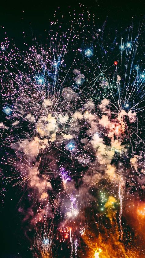 New Years Fireworks, Fire Work, Party Wallpaper, Firework Iphone Wallpaper, Fireworks Aesthetic Wallpaper, Aesthetic Fireworks, Fireworks Wallpaper Iphone, Pink Fireworks Wallpaper, New Years Wallpapers Aesthetic