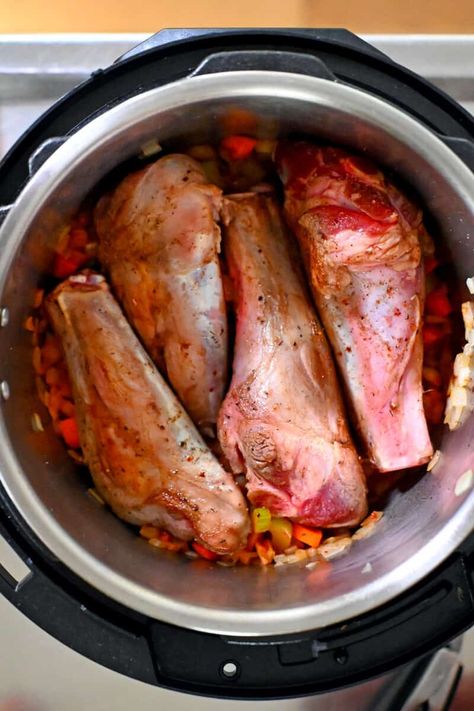 Easy Lamb Shanks (Instant Pot, Crockpot, or Oven) - Nom Nom Paleo® Instant Pot Lamb Shanks Recipes, Lamb Shank Instant Pot, Lamb Shanks Instant Pot, Instant Pot Lamb Shanks, Lamb Shank Recipe Instant Pot, Lamb Shanks Oven, Best Lamb Shank Recipe, Pressure Cooker Lamb, Lamb Shank Recipe