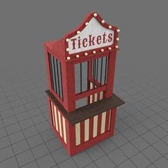 Circus Tickets, 8th Grade Dance, Ticket Booth, Ticket Office, Web Design Tutorials, Circus Party, Summer Projects, 3d Assets, Booth Design