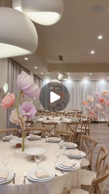 Large Flower Art on Instagram: "Our centerpieces truly fill the space with happiness! This was our first event at @zeytunavenue and I loved our pastels against their neutral color story. 

Keep in mind our centerpieces are for rent in the Los Angeles and OC area. We are not shipping or selling at the moment. Email your event details for pricing.

#centerpiecesideas #largeflowers #paperflowers #eventdesign" Tissue Paper Flowers Centerpiece, Paper Flower Table Centerpieces, Fairy Centerpieces, Paper Flowers Centerpieces, Pastel Centerpieces, Rory Birthday, Paper Centerpieces, Paper Flower Centerpieces, 100k Views