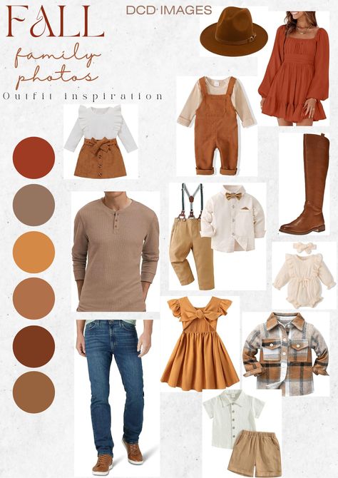 Fall Family Inspo Outfits, Fall Family Pictures Color Scheme, Fall Family Photos Color Scheme, Fall Family Photo Shoot, Fall Picture Outfits, Fall Photoshoot Family, Cousin Pictures, Outfit Ideaa, Fall Photo Outfits