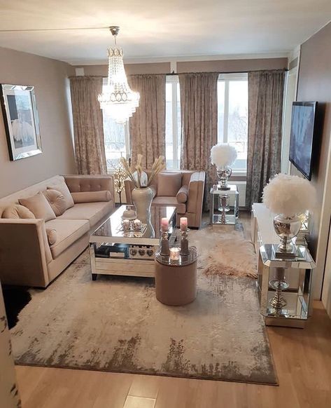 Glam Living Room Decor, Elegant Living Room Decor, Glam Living Room, Design Blogs, Small Living Room Decor, Living Room Decor Cozy, Elegant Living Room, Elegant Living, Decor Home Living Room