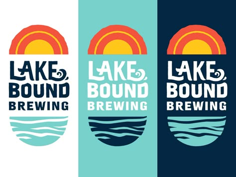 Lake Logo Design Ideas, River Logo Design Ideas, Lake Graphic Design, Lake Logo Design, Lake House Logo, River Logo Design, Lake Logo, Lake Graphic, River Logo