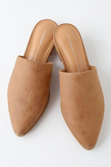 IRA TAN SUEDE POINTED TOE MULES | Fashion + Style &lt;3 | Pinterest | Fashion, Womens fashion and Shoes Sultry Fashion, Tan Mules, Feminine Chic, Pinterest Closet, Pinterest Fashion, Tan Suede, Chic Fashion, Romper With Skirt, Chic Woman