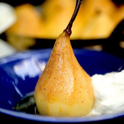 Easy Elegant Poached Pears These poached pears with an orange honey glaze make a lovely breakfast, dessert, sauce, and addition to baked goods. They are perfect for elegant entertaining. 5 from 2 votes COURSE Breakfast, Dessert CUISINE American, Italian INGREDIENTS    butter for greasing casserole 6 ripe pears 1 cup orange juice 1 cup water 1/4 cup honey 1/2 teaspoon vanilla extract 1/8 teaspoon ground cinnamon zest of 1 orange INSTRUCTIONS   Preheat oven to 375 degrees. Butter a casserole ... Pear Recipes Easy, Poached Pears Recipe, Orange Honey, Baked Pears, Pear Tart, Poached Pears, Pear Recipes, Honey Glaze, December 27