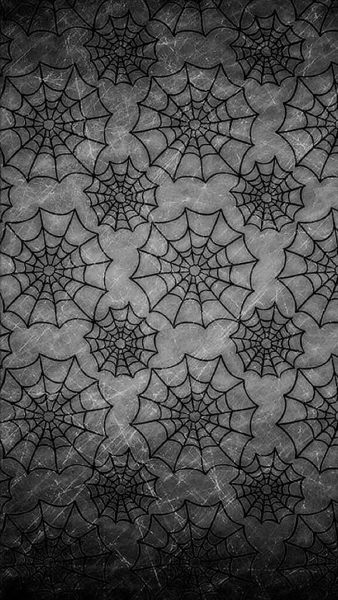 Wallpaper ... By Artist Unknown... Black And White Wallpaper Iphone, Image Halloween, Goth Wallpaper, Gothic Wallpaper, Wallpaper Halloween, Spider Webs, Halloween Wallpaper Iphone, Holiday Wallpaper, Halloween Backgrounds