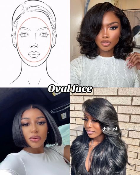 Oval Head Hairstyles Black Women, Best Hairstyles For Oval Face Shape Black Women, Oval Face Shapes Hairstyles, Oval Face Black Women, Oval Head Hairstyles, Oval Face Shape Haircut, Oval Shape Face Hairstyles, Oval Shaped Face Hairstyles, Hairstyles For Oblong Face Shape