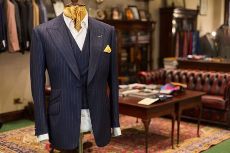 Savile Row's best tailors: Maurice Sedwell | 19 Savile Row | British GQ | British GQ Bespoke Suit Savile Row, Jazzy Outfits, Savile Row London, The Kingsman, Double Breasted Waistcoat, Italian Suit, London College Of Fashion, Bespoke Suit, Bespoke Tailoring