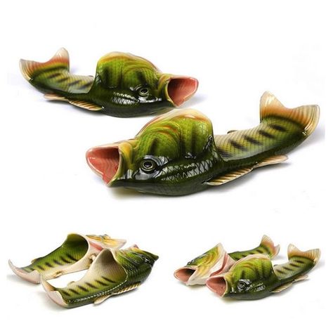 Fish Slippers, Bass Sandals, Animal Slippers, Couple Shoes, Cute Slippers, Cute Fish, Soft Slippers, Winter Slippers, Slippers Cozy