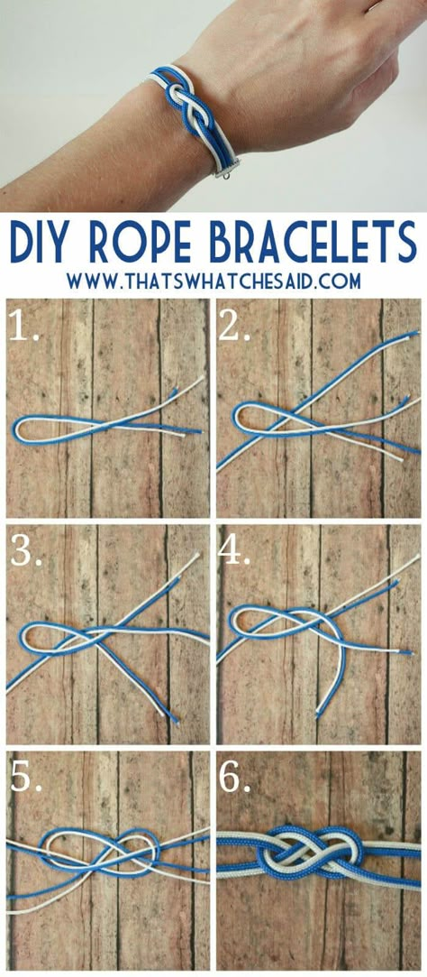 How to make rope bracelets at thatswhatchesaid.com Rope Bracelets Diy, Keep Bracelet, Diy Bracelets With String, Yarn Bracelets, Rope Bracelets, Diy Bracelets Tutorials, Diy Jewelry Holder, Jewelry Box Diy, Bracelets Handmade Diy