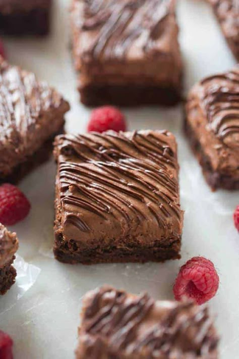 Raspberry Truffle Brownies - Tastes Better From Scratch Mud Brownies, Truffle Brownies, Chocolate Coconut Brownies, Best Ever Brownies, Raspberry Truffle, Homemade Brownies Easy, Brownie Truffles, Perfect Brownies, Tastes Better From Scratch