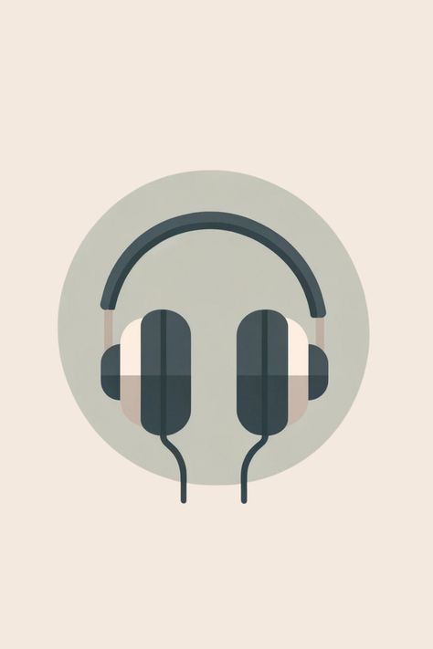 Minimalistic flat design illustration of over-ear headphones. This illustration is generated using AI. Headphone Illustration, Cartoon Headphones, Headphones Illustration, Head Phone, Minimal Illustration, Flat Design Illustration, Scene Kids, Ear Headphones, Music Wall