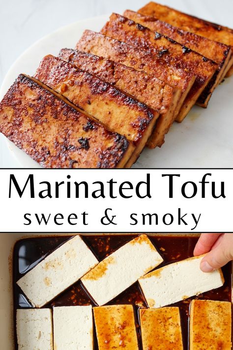 Vegan Roast Recipes, Tofu Slices Recipes, Tofu With Sauce Recipes, Fast Tofu Recipes, Roasted Tofu Recipes, Super Firm Tofu Recipes, Tofu Marinades Vegan, Seared Tofu Recipes, Vegan Tofu Marinade