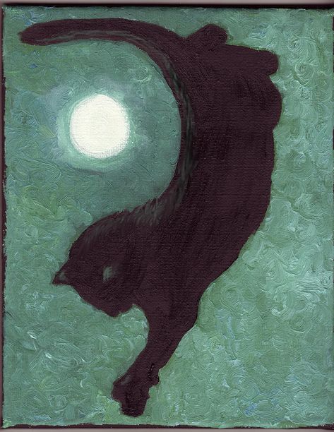 Warren Moon, Hearth Rug, Moon Cat, Bel Art, Black Cat Art, A Black Cat, Arte Inspo, Art Et Illustration, Black Cats