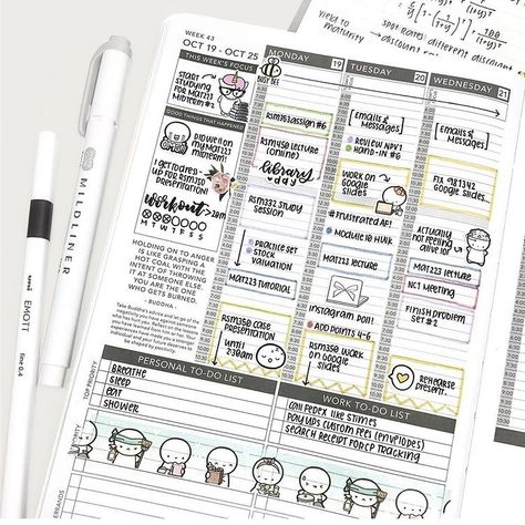 Passion Planner Weekly Spread, Weekly Bujo Spread, Passion Planner Inspiration, Passion Planner Ideas, Planner Handwriting, Planner Spread Ideas, Planner Spread Inspiration, Agenda Filofax, Weekly Planner Notebook