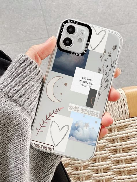 Phone Cover With Stickers, Diy Phone Case Stickers Aesthetic Black, Iphone Back Cover Designs, Iphone Asthetics Case, Painting For Mobile Cover, Phone Cases Diy Aesthetic, Aesthetics Phone Case, Phone Cases Photos, Phone Backcover Transparent Diy