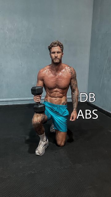 Matt Fox | HOME WORKOUTS ONLY on Instagram: "Single dumbbell core workout 🔥 Abs on fire LIKE | TAG | SAVE ✅ A complete abs demolisher. Finished a workout with this one, a nice little circuit to know you’ve done the work! A kettlebell will also work! Complete as a circuit • Twist + press • Plank pull through • Half kneeling woodchop • Weighted crunch SAVE THIS WORKOUT ✅ #absworkout #homeworkout #circuittraining #core #coreworkout #corecircuit #circuitworkout #wod #wodoftheday #coretra Dumbbell Core Workout, Core Circuit Workout, Dumbbell Core, 4 Day Workout, Workout Abs, Fox Home, Core Exercises, Circuit Workout, Circuit Training