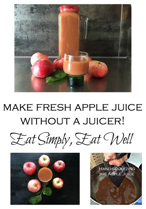 20160815_apple-juice-no-juicer_pinterest Juicing Apples, Juice Without A Juicer, Fresh Apple Juice, Diy Apple, Juicing With A Blender, Apple Season, Sweet Tart, Fresh Apples, Sweet Tarts