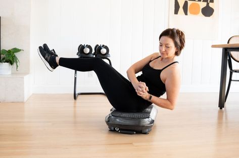 How to Use a Vibration Plate to Lose Weight & Belly Fat | Lifepro Life Pro Vibration Plate, Vibration Plate Exercises For Stomach, Vibration Plate Exercises Workouts, Vibrating Plate Exercises, Vibration Plate Before And After, Plate Workouts, Power Plate Workout, Plate Exercise, Plate Workout