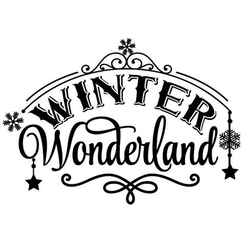 Winter Wonderland Cricut Ideas, Free Winter Svg Files For Cricut, Winter Cricut Sign, Winter Wonderland Svg Free, Winter Scene Svg Free, Christmas Diy Wood, Christmas Decals, Christmas Vinyl, Christmas Sentiments