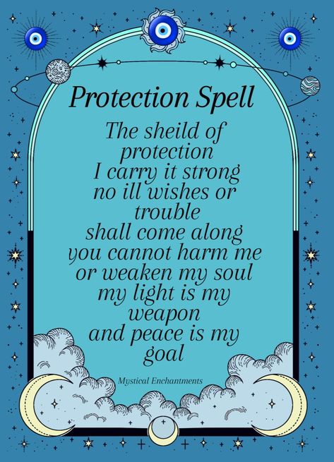 Spells Incantations For Protection, Protection From Someone Spell, Protect Someone Spell, Witchy Protection Spells, Protection Witchcraft Spells, Crystal Protection Spell, Protection Affirmation Witchcraft, Protection Chants Witchcraft, Protection And Warding Spells