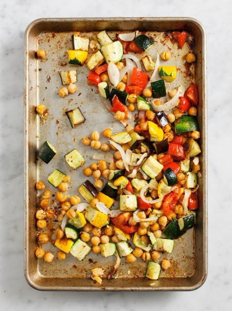 Roasted Chickpea Ratatouille Roasted Chickpea, Ratatouille Recipe, Roasted Chickpeas, Meatless Meals, Love And Lemons, Chickpeas, One Pot Meals, Vegetarian Dishes, Veggie Recipes