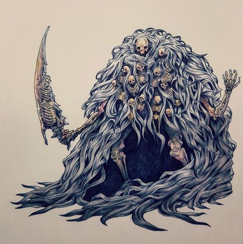 It's Dark Souls 1's birthday today, I drew (almost) all the Dark Souls Bosses - Imgur Gravelord Nito, Dark Souls Tattoo, Dark Souls Artwork, Dark Souls 2, Soul Tattoo, Bloodborne Art, Beast Creature, Demon Souls, Dark Souls 3