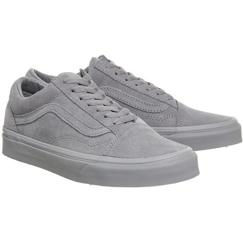 Vans supplied by Office Vans Old Skool Trainers (£60) ❤ liked on Polyvore featuring shoes, sneakers, grey, vans trainers, vans shoes, lace up sneakers, lace up shoes and vans sneakers Grey Vans, Gray Sneakers, Sneakers Vans, Sneaker Stores, Lace Sneakers, Everyday Shoes, Grey Sneakers, Puma Mens, Grey Shoes