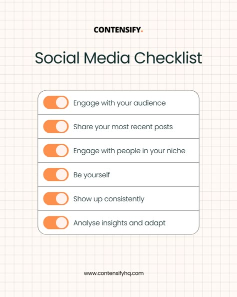 About Me Social Media Post, Social Media Management Post Ideas, Checklist Instagram Post, B2b Social Media Posts, Checklist Social Media Post, Social Media Digital Marketing Posts, Social Media Marketing Posts Ideas, Marketing Strategy Social Media Tips, Ig Bio Ideas