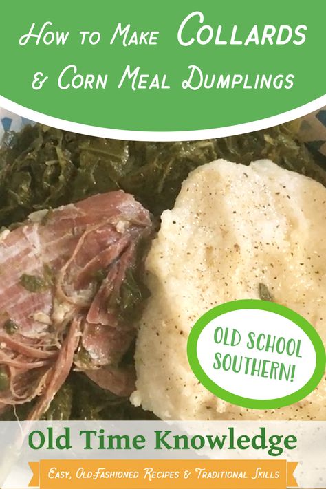 Corn Meal Dumplings, Dumplin Recipe, Drop Dumplings, Southern Green Beans, Bread Dumplings, Eastern North Carolina, Cornmeal Dumplings, Corn Meal, Southern Recipes Soul Food