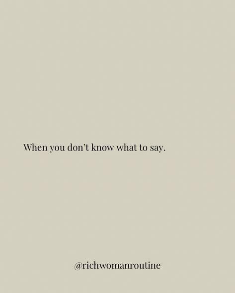 You need to know this. Knowing when to be silent can be a powerful tool and can avoid conflict in your life. Here are times when silence is key: ✨When you have nothing nice to say - Your words should only be used to uplift others or give constructive criticism. ✨When you don’t know what to say - Sometimes we try to fill the awkward silence with word we will later regret. Try a pleasant smile instead. ✨When you don’t trust someone - It is a privilege to be in your presence. Never divulge ... Awkward Silence, Be Silent, High Value Woman, Keep Quiet, 19th Birthday, Constructive Criticism, Rich Women, What To Say, Say What