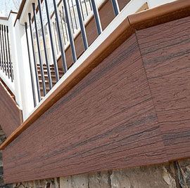 Composite Decking Designs, Trex Enhance, Hidden Deck Fasteners, Trex Composite Decking, Deck Building Plans, Aluminum Balusters, Trex Decking, Deck Skirting, Cabin Deck