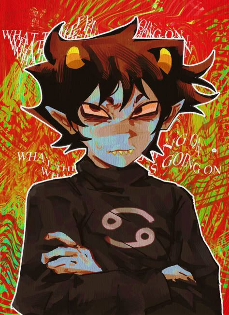 Homestuck Pfp Matching, Homestuck Tattoo Ideas, Karkat Homestuck, Homestuck Tattoo, Homestuck Phone Wallpaper, Karkat Fanart, Karkat Pfp, Karkat Vantas Pfp, Homestuck Wallpaper Iphone