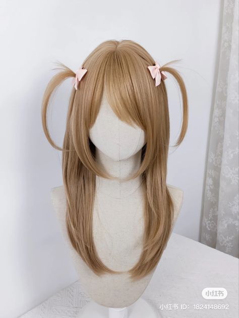 Kawaii Wigs, Hair Inspiration Long, Kawaii Hairstyles, Japanese Hairstyle, Ace Attorney, Hair Up Styles, Anime Family, Dye My Hair, Hair Inspo Color