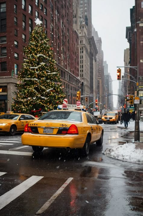 New York City — a dazzling metropolis where dreams are made, especially during the holidays. Nyc Vacation Aesthetic, New York At Christmas Aesthetic, Ny In Winter, Nyc For Christmas, New York City Christmas Aesthetic, Christmas New York Aesthetic, Nyc In Christmas, New York On Christmas, New York Aesthetic Christmas