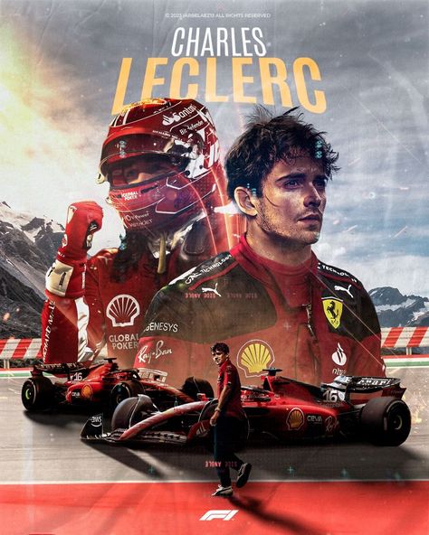 Charles Leclerc F1 poster 🎨🏎️ Check more at cutt.ly/yptv Charles Leclerc Graphic Design, F1 Poster Design Ferrari, F1 Driver Poster, Formula 1 Poster Design, F1 Aestethic, F1 Painting, Charles Leclerc Poster, F1 Racing Poster, F1 Poster Design